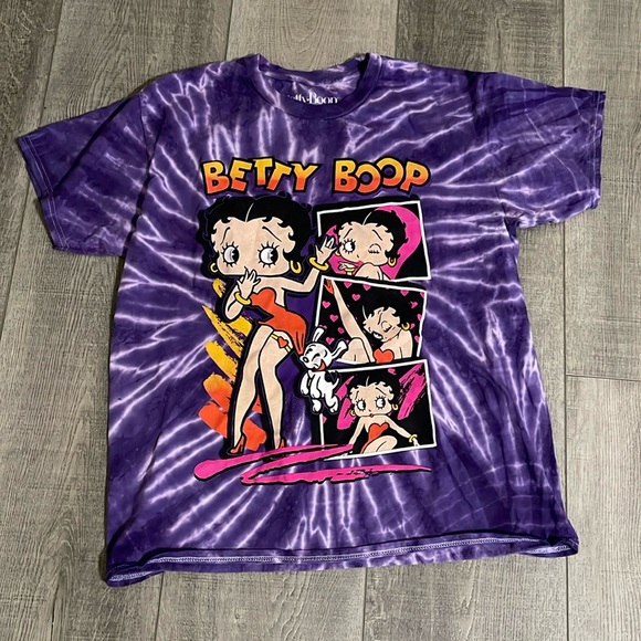 Betty Boop Tops - Betty Boop Graphic Purple Tee